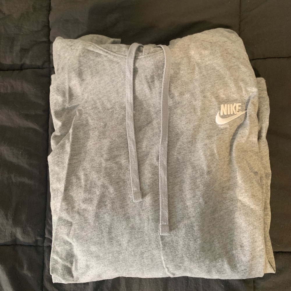 Grey Nike Hoodie Sweatshirt